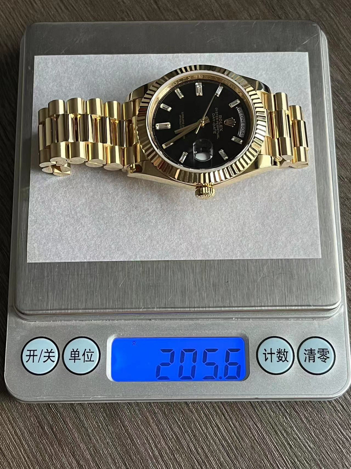 CW Day-Date 228238 Yellow Gold Black Dial