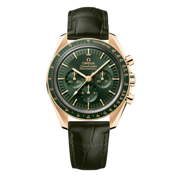 Speedmaster Moonwatch Professional 42mm 310.63.42.50.10.001 Green Dial Yellow Gold