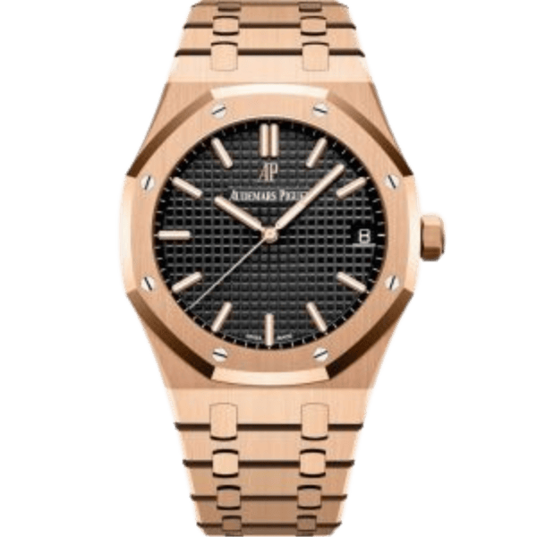 AP RO Black Dial Rose Gold Plated 15500OR.OO.1220OR.01 41mm