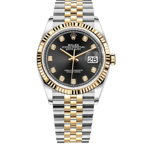 Datejust 36mm 126233 Black Diamond Diamond Dial Fluted Jubilee