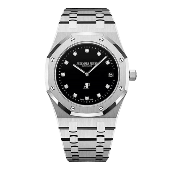 AP RO Jumbo Extra-Thin Black Dial Diamond Platinum 15206PT.OO.1240PT.01 39mm