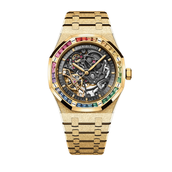 AP RO Frosted Yellow Gold Openworked 15412BA.YG.1224BA.01 41mm