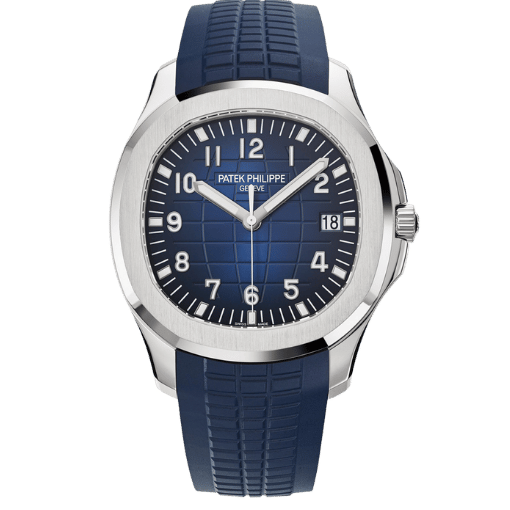 Aquanaut 5168G-001 Blue 18k White Gold Plated 42mm