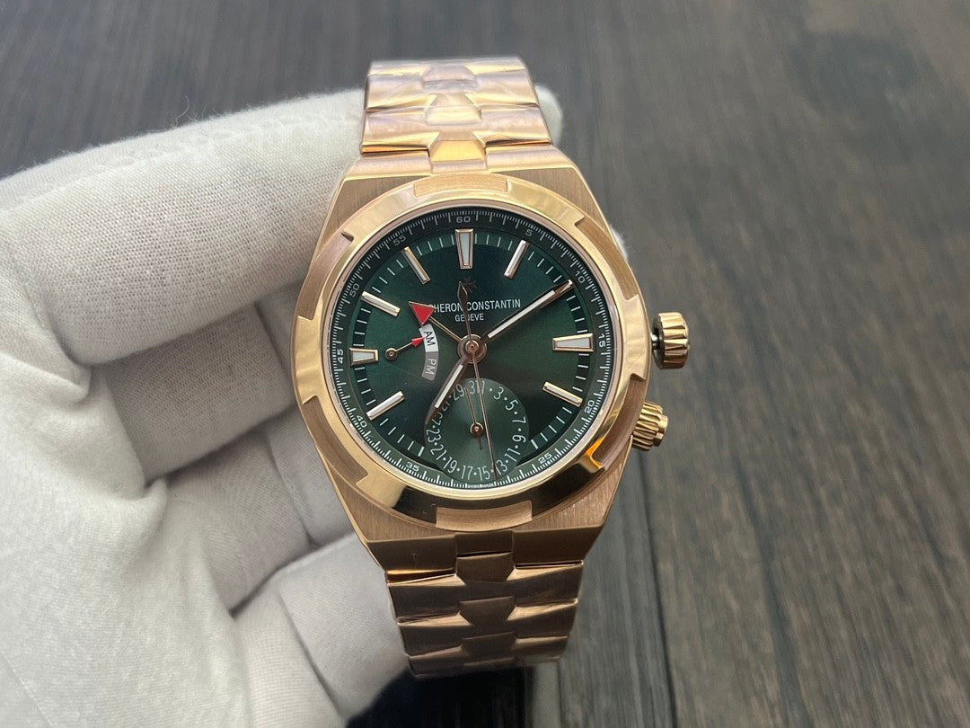VC 7920V/210R-B965 Green Dial Stainless Steel 18K Gold Plated Bracelet