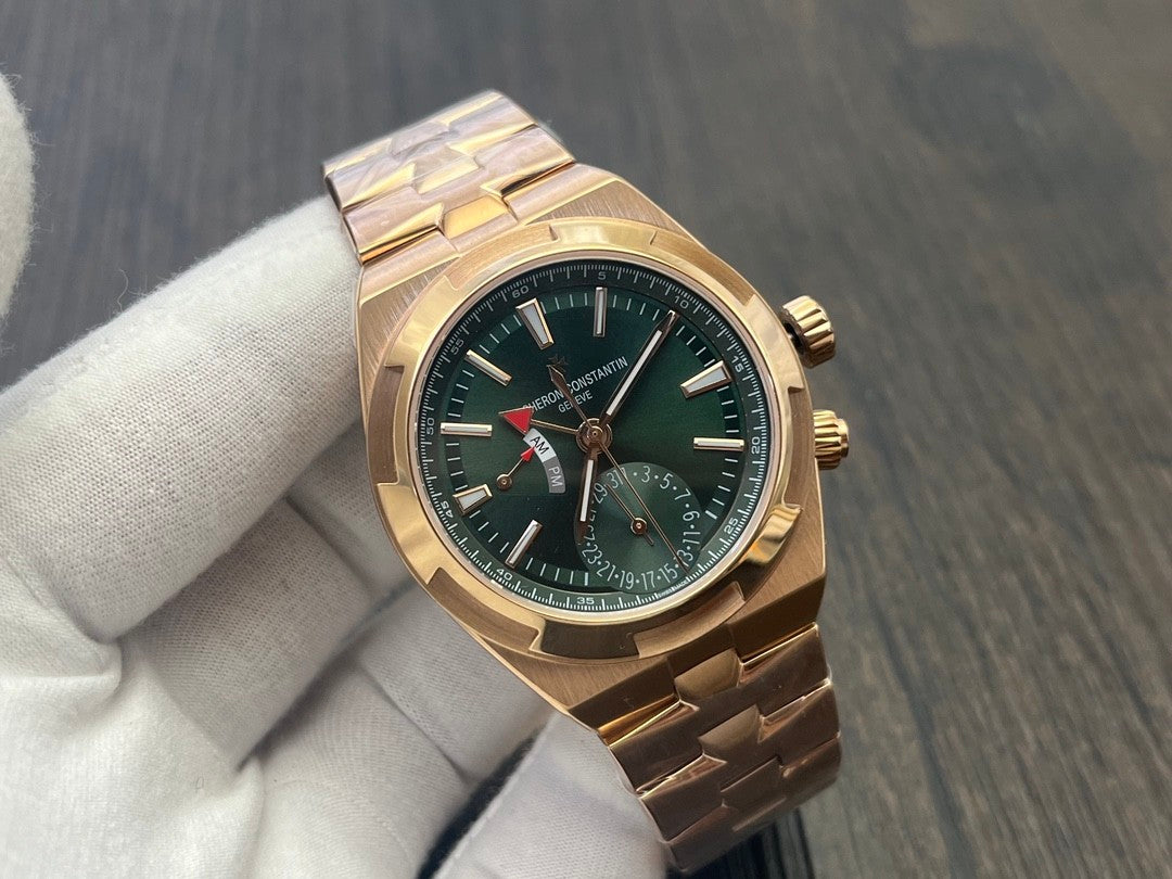 VC 7920V/210R-B965 Green Dial Stainless Steel 18K Gold Plated Bracelet