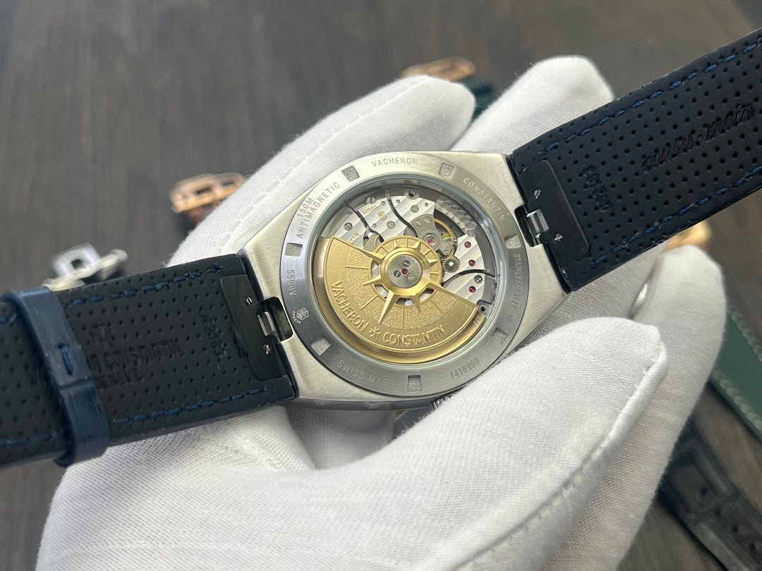 VC 7900V/000A-B334 Blue Dial Stainless Steel Blue Leather
