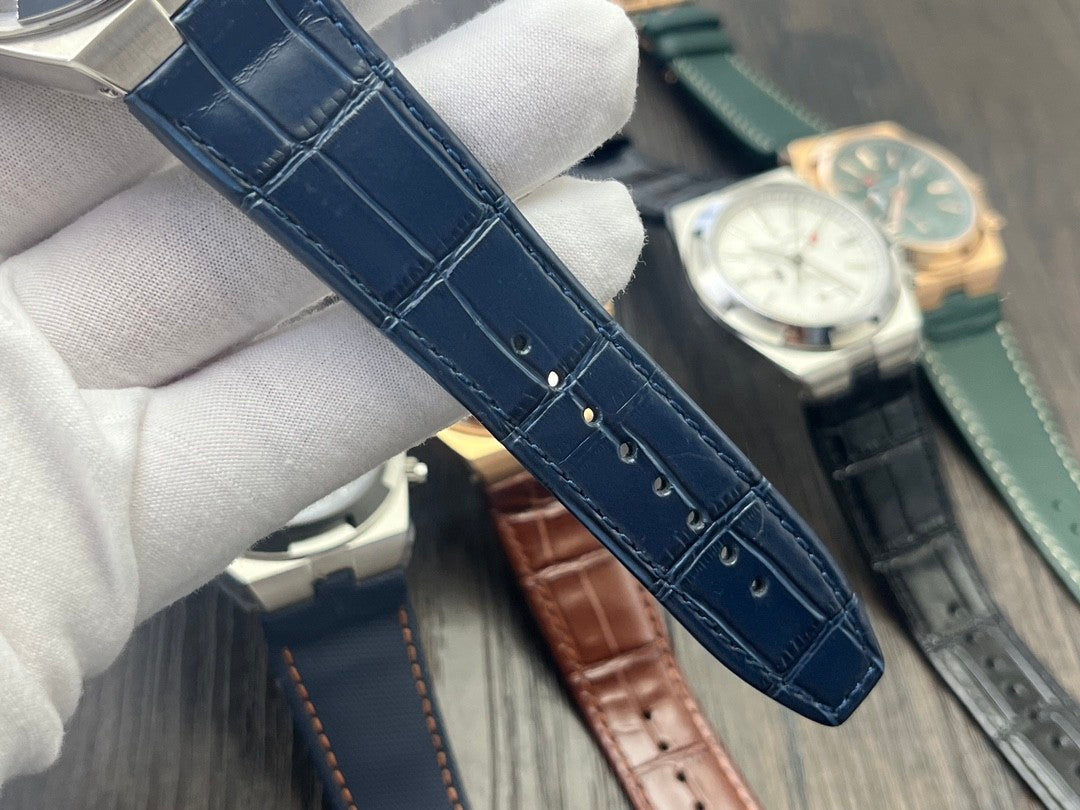 VC 7900V/000A-B334 Blue Dial Stainless Steel Blue Leather