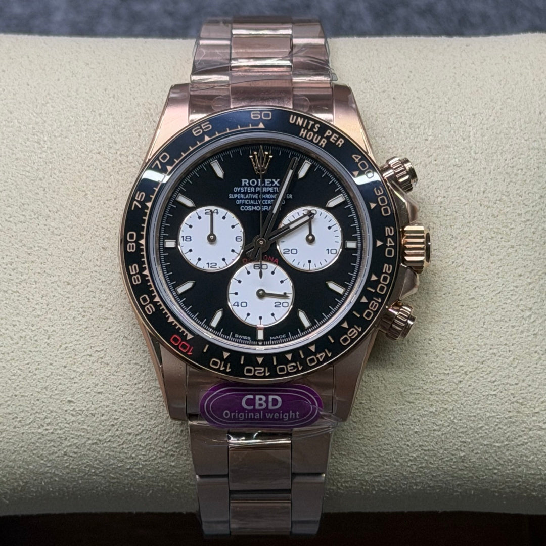 Daytona 126528 18k Rose Gold Plated Lemans 4132 Movement Original Weight