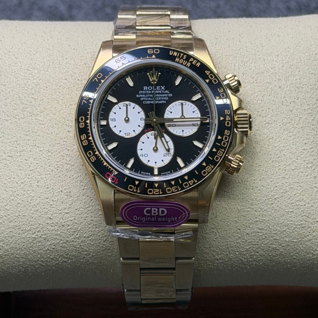 Daytona 126529 18k Yellow Gold Plated Lemans 4132 Movement CBD
