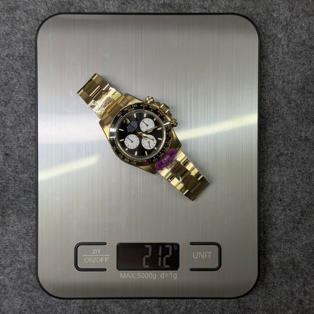 Daytona 126529 18k Yellow Gold Plated Lemans 4132 Movement CBD