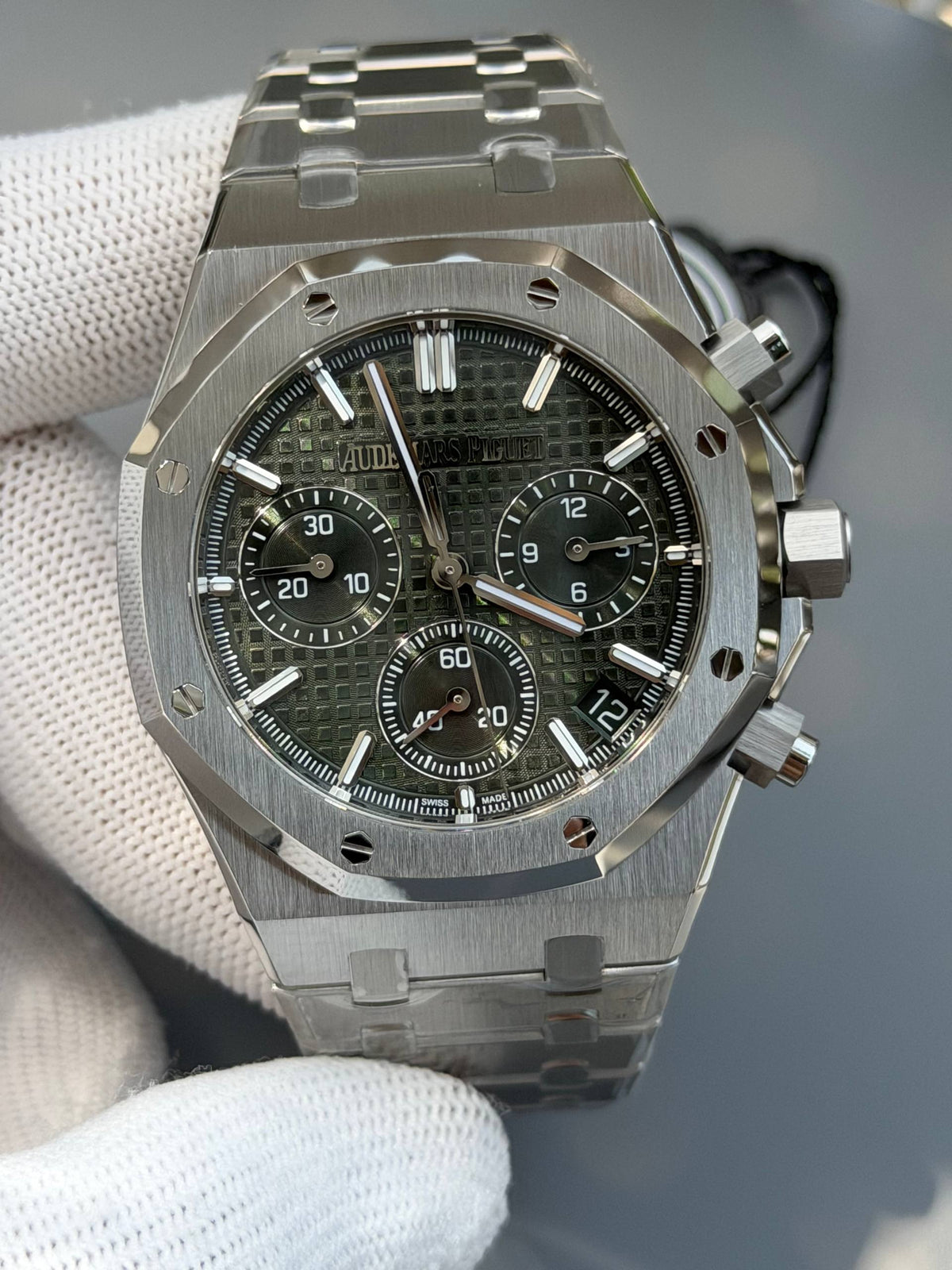 AP RO 26240ST Stainless Steel Green 41mm