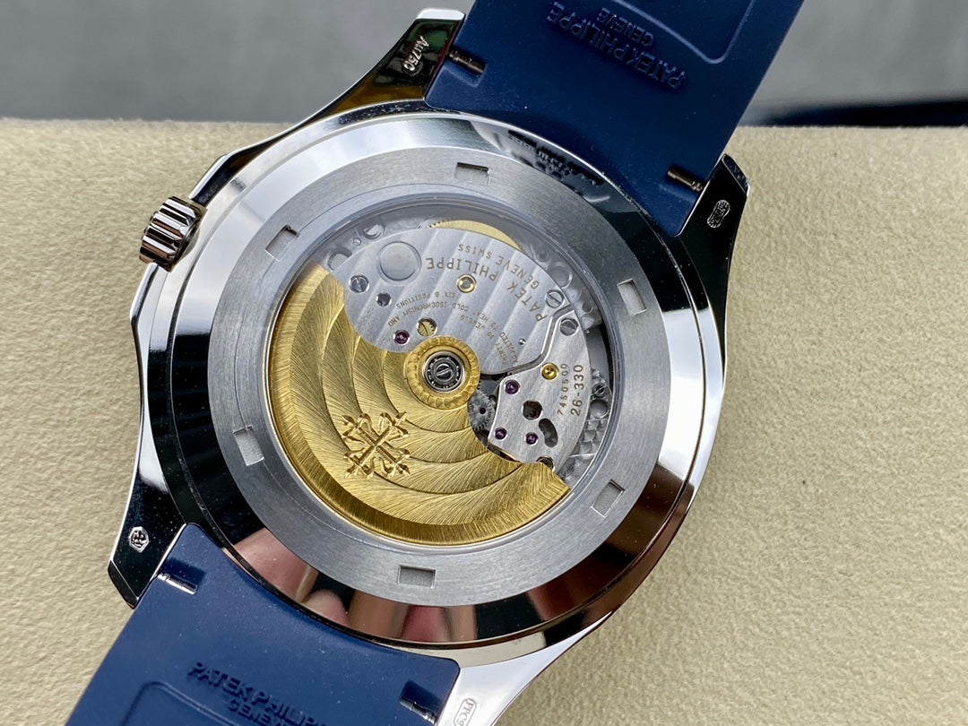 Aquanaut 5168G-001 Blue 18k White Gold Plated 42mm