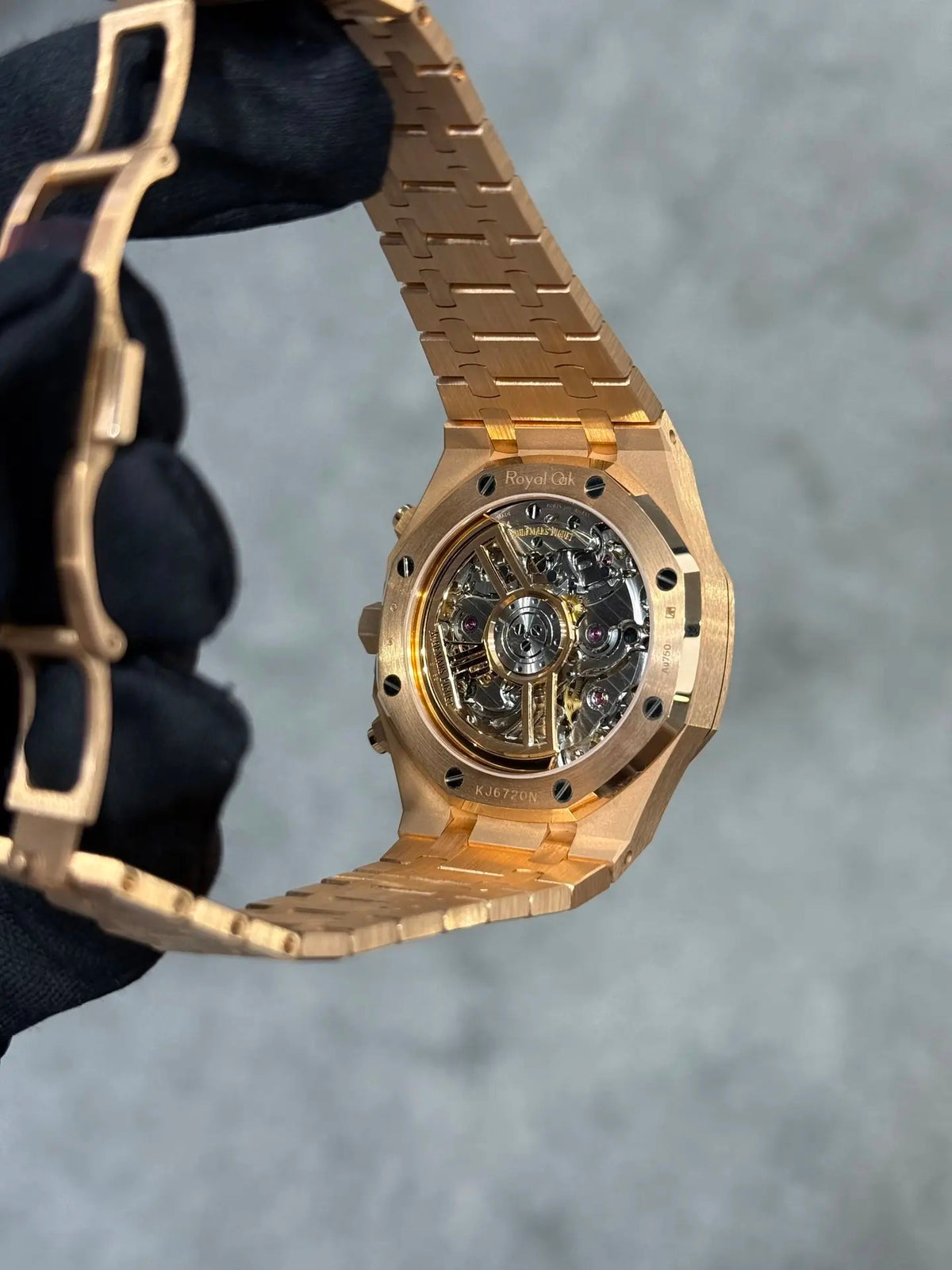 Custom Workshop AP RO 26240OR.OO.1320OR.08 Green Dial Rose Gold Plated 41mm