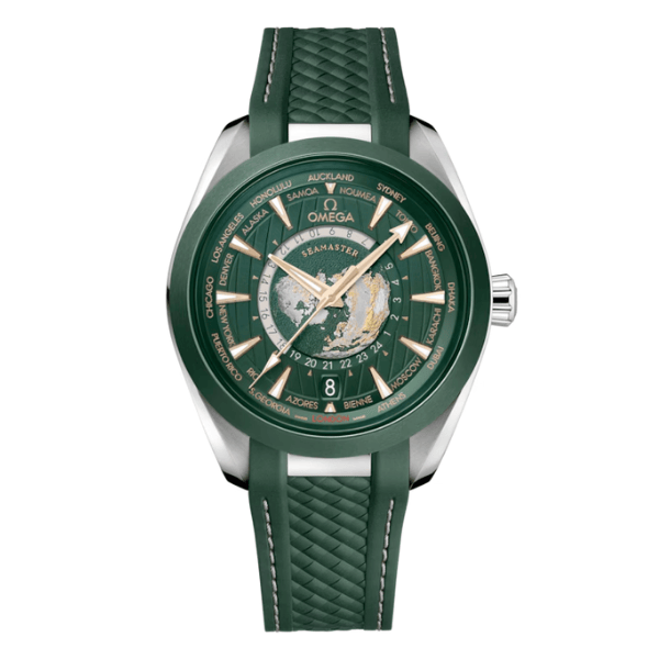 Seamaster Aqua Terra Worldtimer 43mm Green Dial