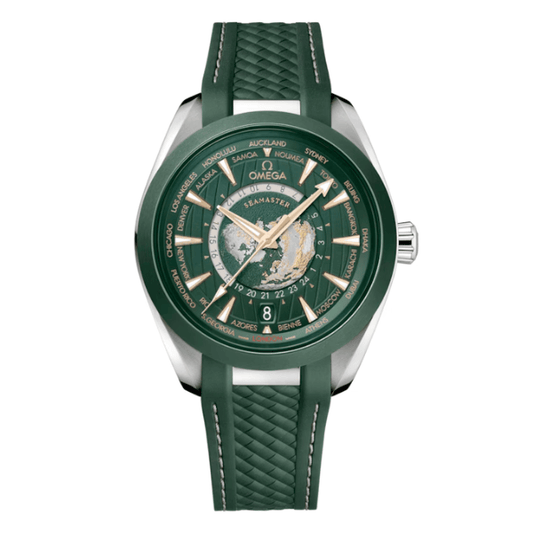 Seamaster Aqua Terra Worldtimer 43mm Green Dial