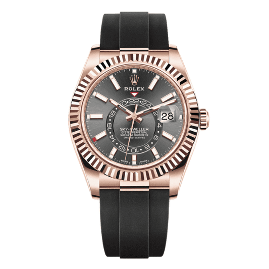 Sky-Dweller 336325 Grey Dial 18K Rose Gold Oysterflex 42mm