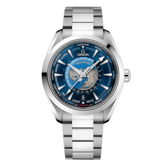 Seamaster Aqua Terra Co‑Axial Master Chronometer Gmt Worldtimer 220.10.43.22.03.001 43mm Steel