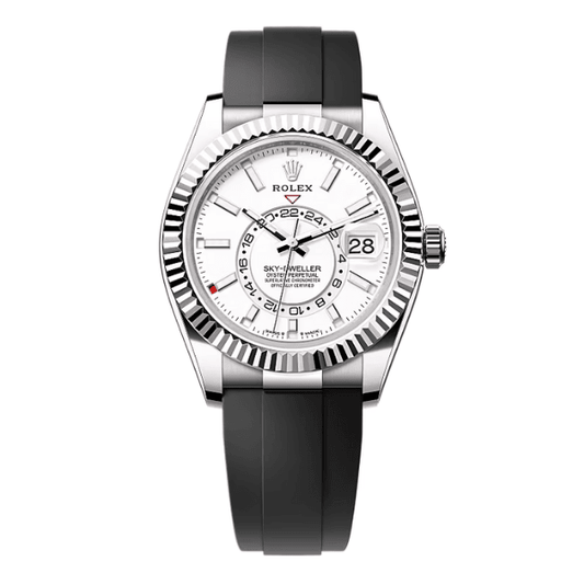Sky-Dweller 336324 White Dial Stainless Steel Oysterflex 42mm