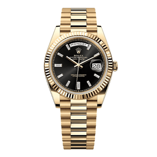 Day-Date 228238 Yellow Gold Plated Black Dial