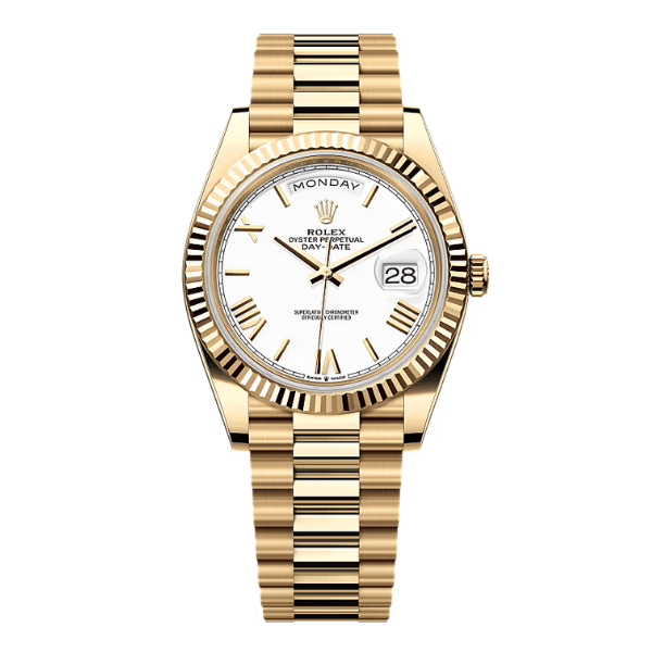Day-Date 228238 Yellow Gold Plated White Dial