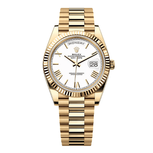 Day-Date 228238 Yellow Gold Plated White Dial