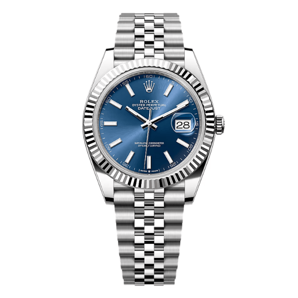 Datejust 41mm 126334 Blue Dial Fluted Jubilee