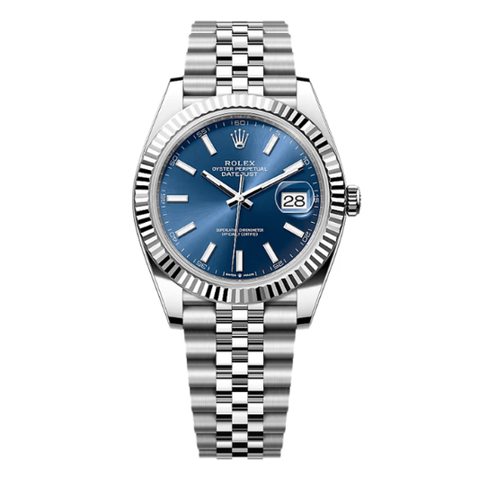 Datejust 41mm 126334 Blue Dial Fluted Jubilee