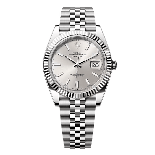 Datejust 41mm 126334 Silver Dial Index Fluted Jubilee