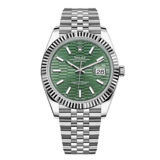 Datejust 41mm 126334 Mint Green Motif Fluted Jubilee