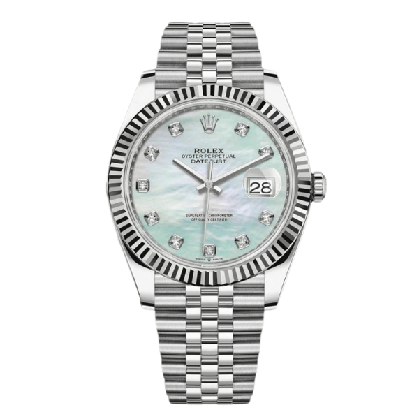Datejust 41mm 126334 Mother of Pearl Diamond Fluted Jubilee