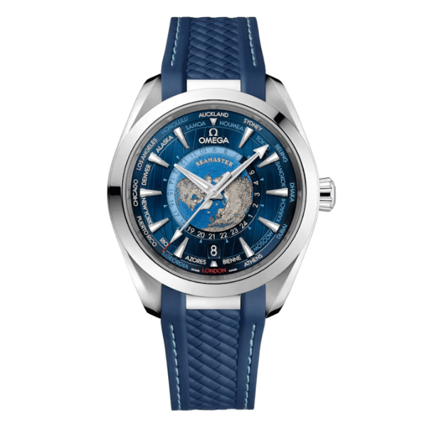 Seamaster Aqua Terra Worldtimer 43mm Blue Dial