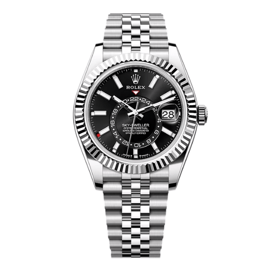 Sky-Dweller 336934 Black Dial Stainless Steel Jubilee 42mm