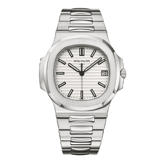 Nautilus 5711/1A-011 Piano White Stainless Steel