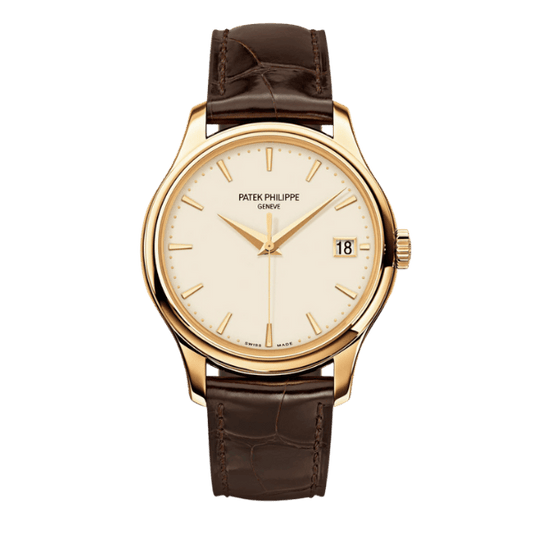 Calatrava 5227J-001 Date Sweep Seconds 39mm 18K Yellow Gold Plated