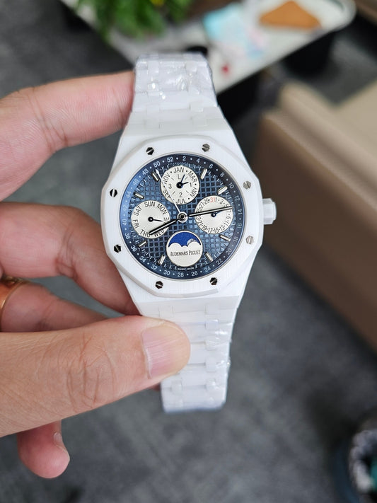 Custom Workshop AP RO Perpetual Calendar White Ceramic 26579CB 41mm
