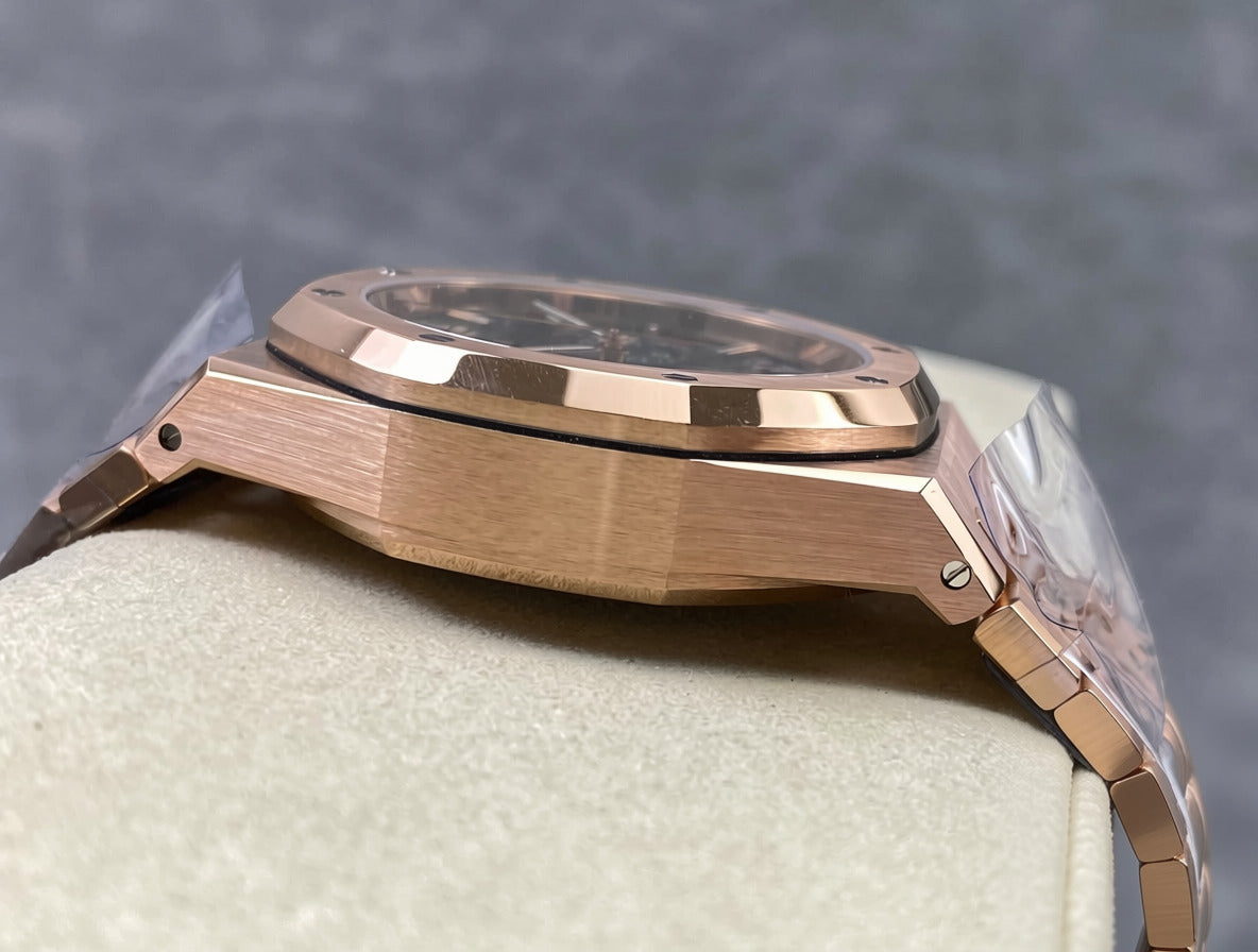 AP RO 26240OR.OO.1320OR.08 Green Dial Rose Gold Plated Original Weight 41mm