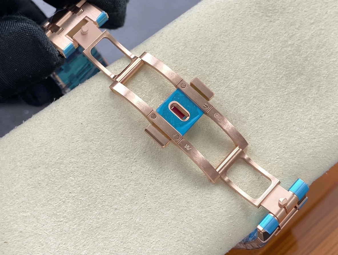 AP RO 26240OR.OO.1320OR.08 Green Dial Rose Gold Plated Original Weight 41mm