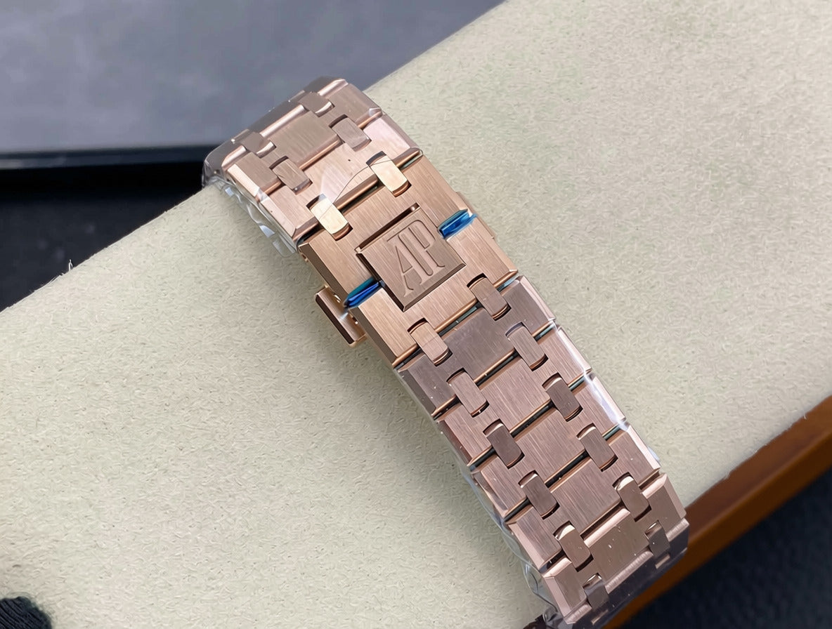 AP RO 26240OR.OO.1320OR.06 Black Dial Rose Gold Plated 41mm Original Weighted