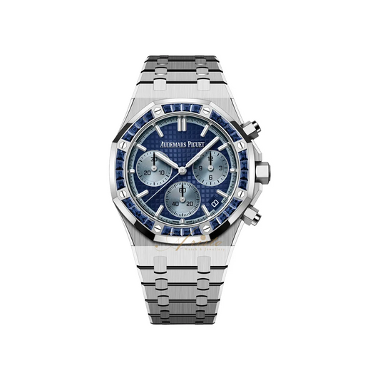 AP RO 26240BC.SS.1320BC.01 Blue Sapphire White Gold Plated 41mm