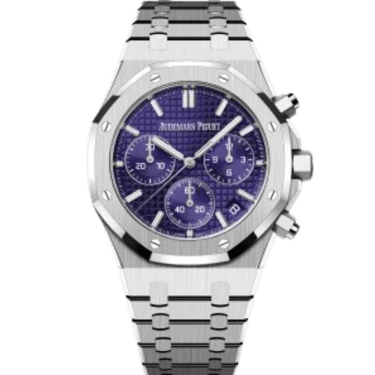 AP RO 26240BC.OO.1320BC.01 White Gold Plated Purple Dial 41mm