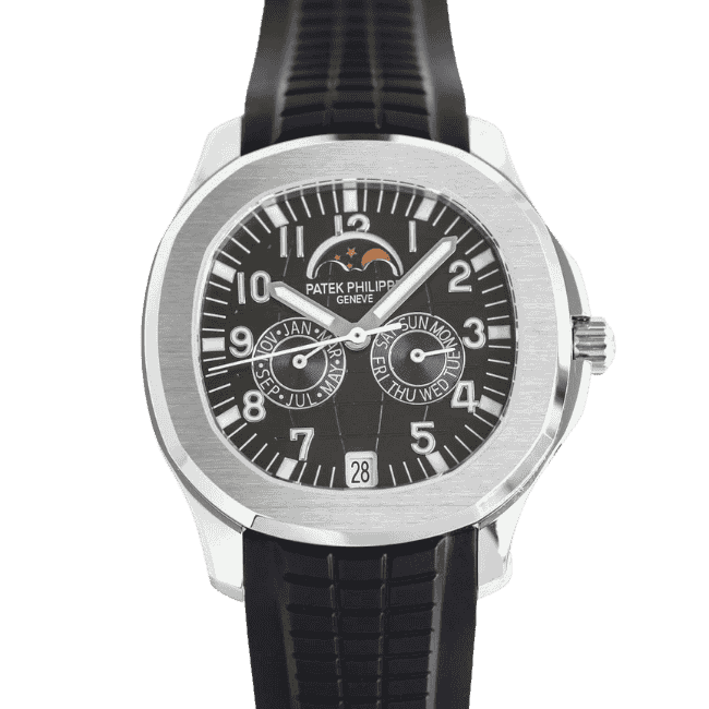 Aquanaut 5261A Moonphase Black 40mm Stainless Steel