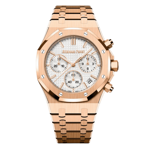 AP RO 26240OR.OO.1320OR.03 White Dial Rose Gold Plated 41mm