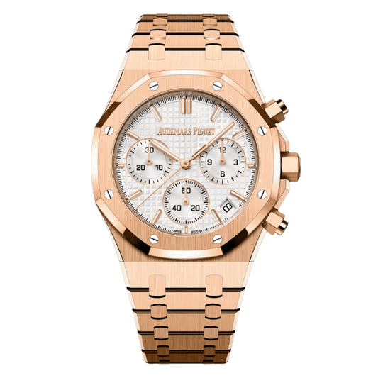 AP RO 26240OR.OO.1320OR.03 White Dial Rose Gold Plated 41mm