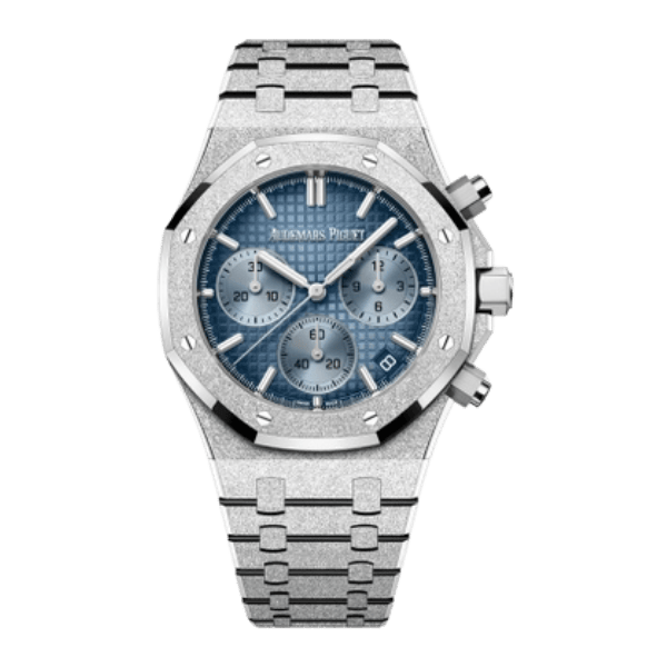 AP RO 26240BC.GG.1324BC.02 Blue Dial Frost White Gold Plated 41mm