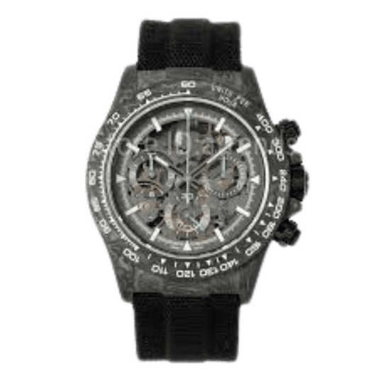 Daytona DiW Skeleton Carbon black 40mm