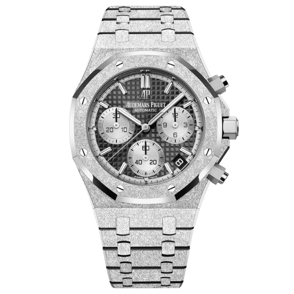 AP RO Black Dial Frost White Gold Plated 26239BC.GG.1224BC.02 41mm