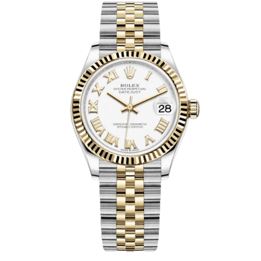 Datejust 31mm 278273 White Roman Dial Fluted Jubilee