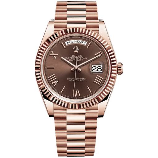 Day-Date 228235 Rose Gold Chocolate Dial