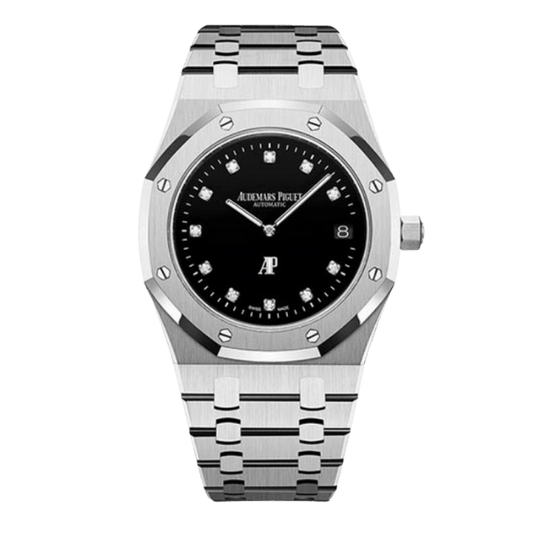 AP RO Jumbo Extra-Thin Black Dial Diamond Platinum 15206PT.OO.1240PT.01 39mm