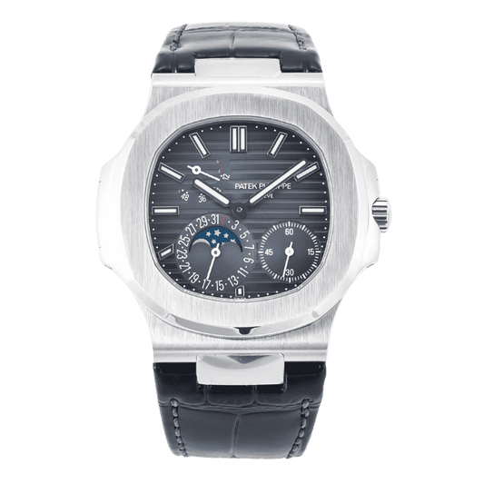 Nautilus 5712/1A-001 Leather Strap Stainless Steel